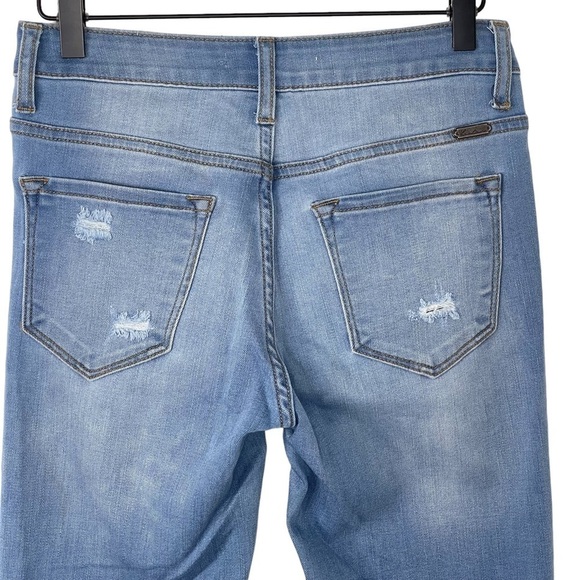 Kancan Skinny Jeans 26 Embellished Pearl High Rise Distressed Stretch Denim - Picture 7 of 11